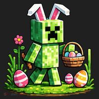 Egg Hunting Gamer Easter Pixel Bunny  Tumbler thumb 3