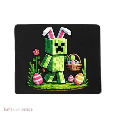 Egg Hunting Gamer Easter Pixel Bunny  Mousepad