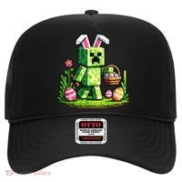 Egg Hunting Gamer Easter Pixel Bunny  Hat thumb 0