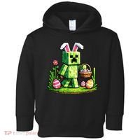 Egg Hunting Gamer Easter Pixel Bunny  Toddler Hoodie thumb 0