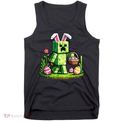 Egg Hunting Gamer Easter Pixel Bunny  Tank Top