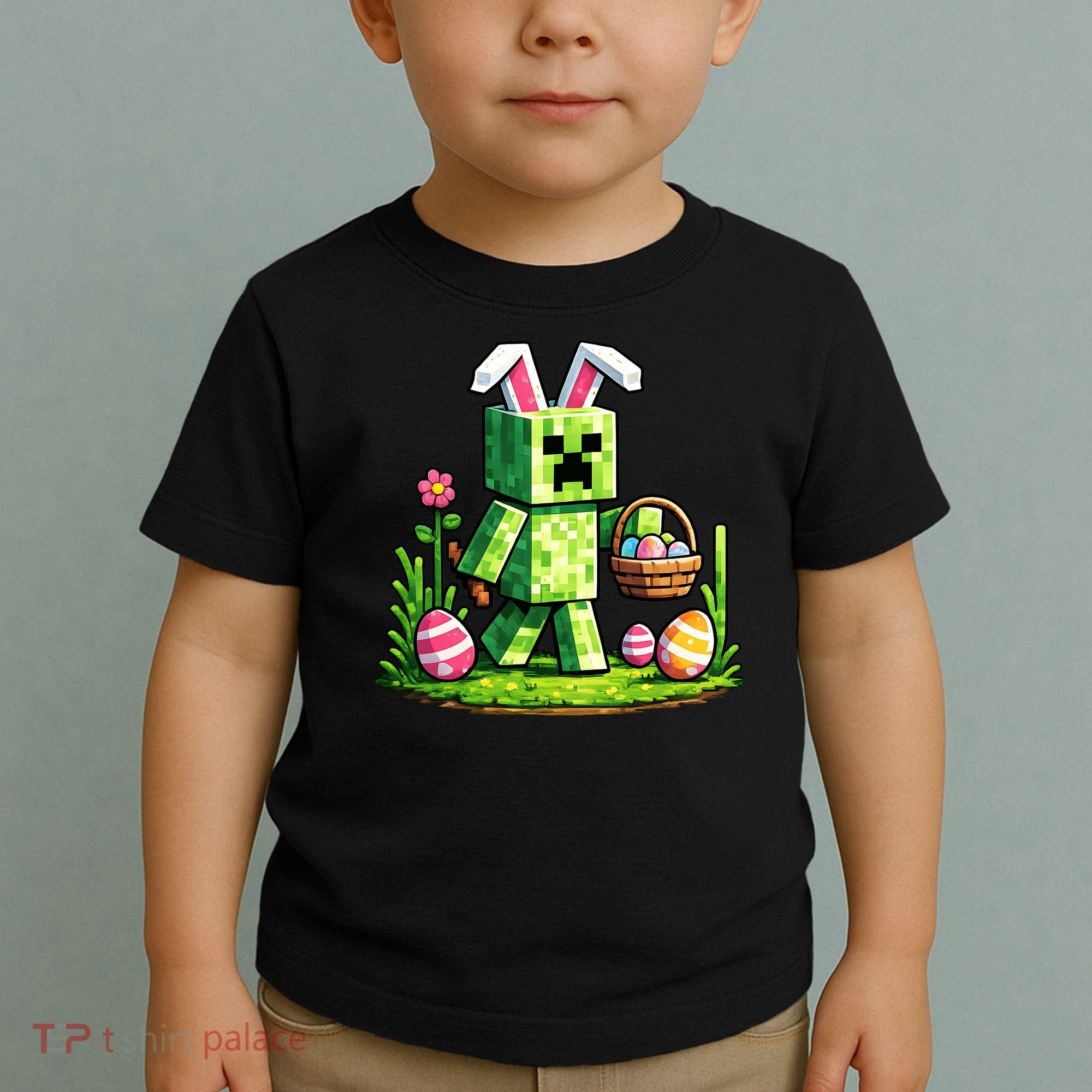 Egg Hunting Gamer Easter Pixel Bunny  Toddler T-Shirt