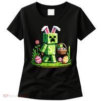 Egg Hunting Gamer Easter Pixel Bunny  Women's T-Shirt thumb 0