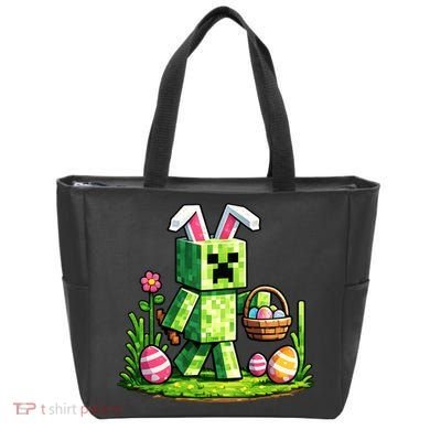 Egg Hunting Gamer Easter Pixel Bunny  Tote Bag