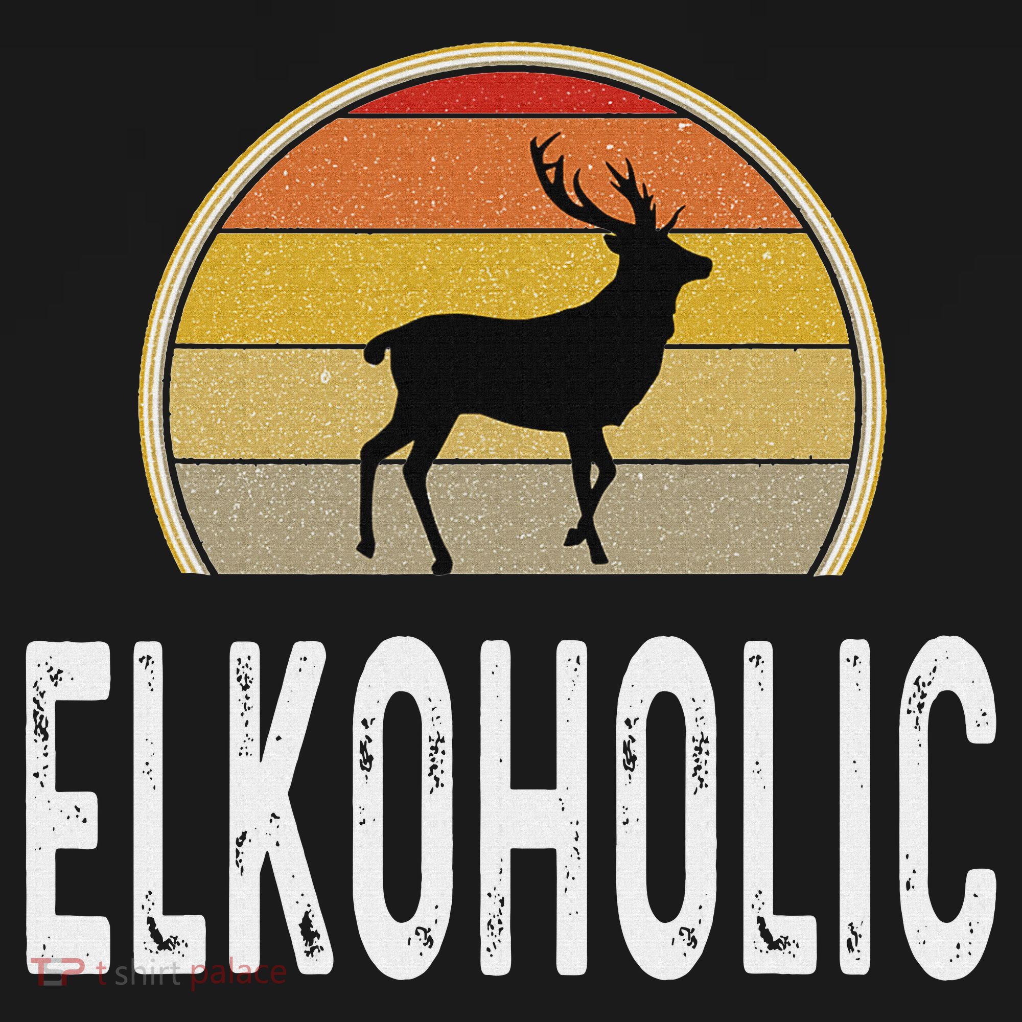 Elk Hunter Gifts Funny Elk Hunting Elkoholic Retro Women's Hoodie