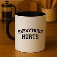 Everything Hurts Gym Workout Funny Coffee Mug thumb 4