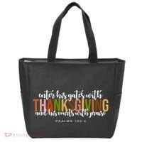 Enter His Gates With Thanksgiving And His Courts With Praise Tote Bag thumb 0