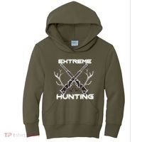 Extreme Hunting Hunter Gift Kids Hoodie thumb 0