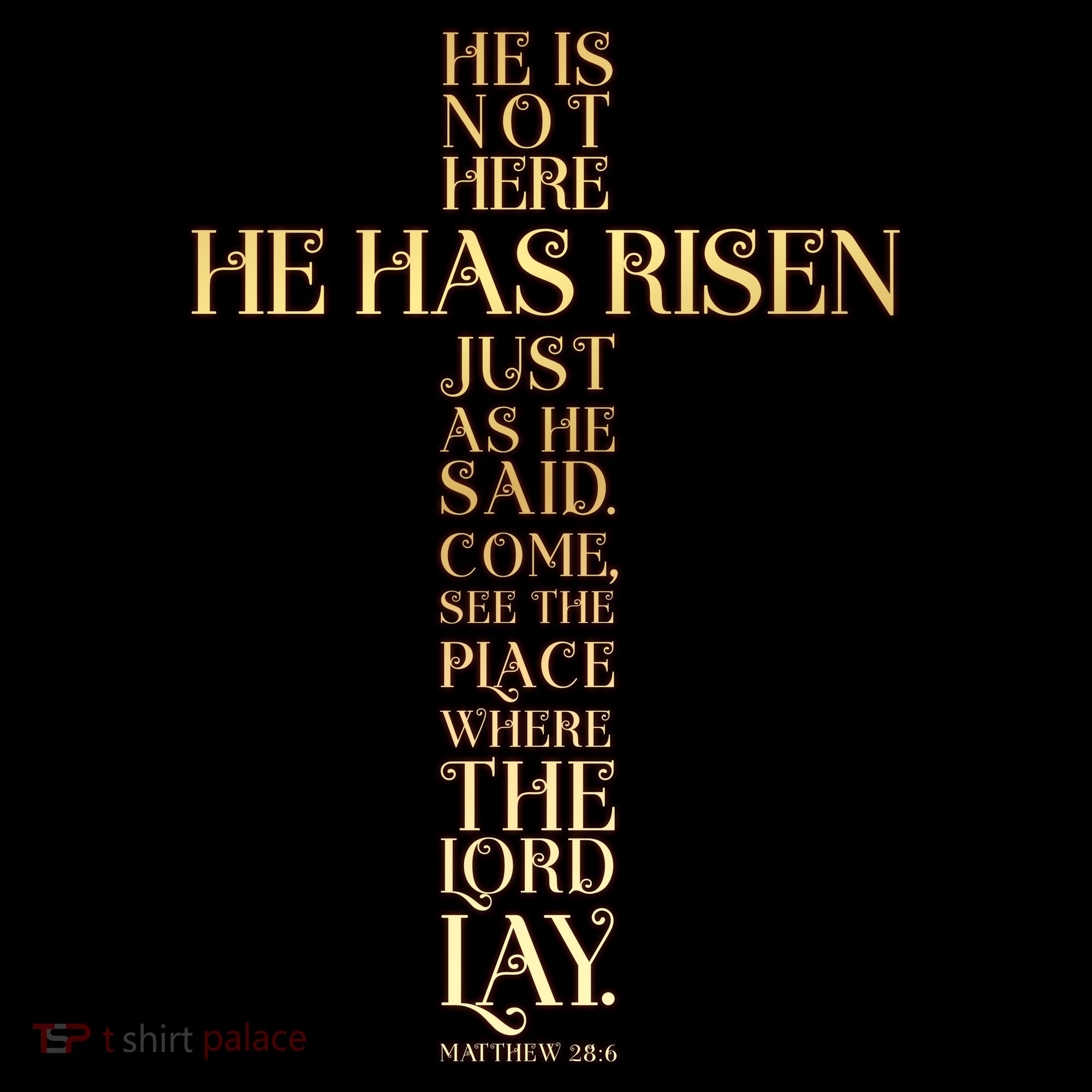 Easter He Has Risen Scripture Cross Matthew 28 6 Ornament