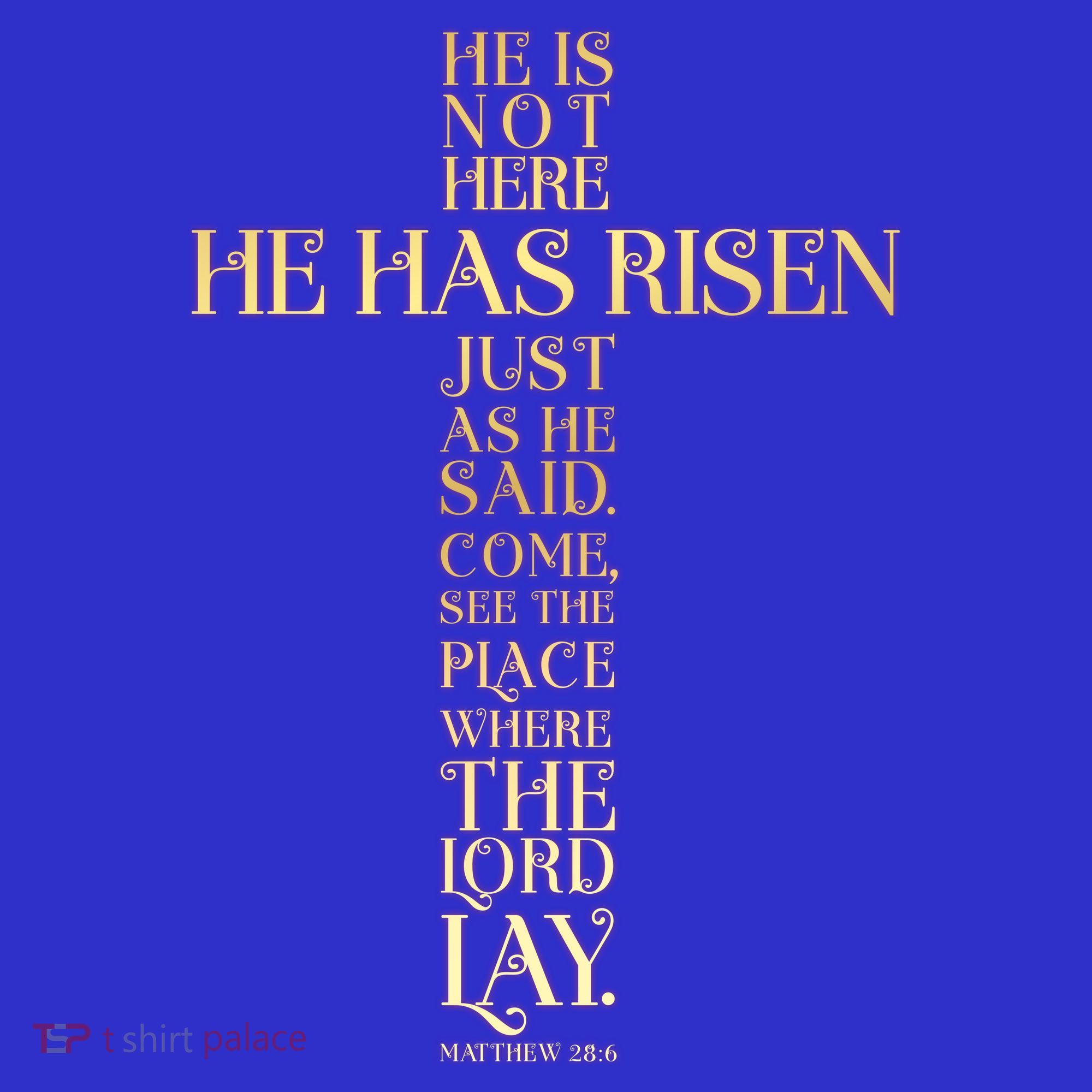 Easter He Has Risen Scripture Cross Matthew 28 6 Sweatshirt