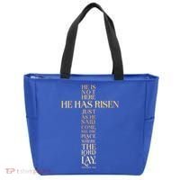 Easter He Has Risen Scripture Cross Matthew 28 6 Tote Bag thumb 0