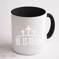 Easter He Is Risen Cross Religious Christian Coffee Mug thumb 1