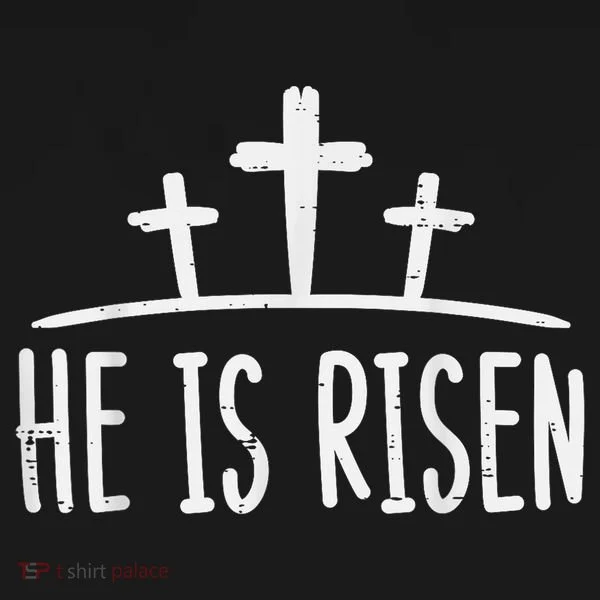 Easter He Is Risen Cross Religious Christian Toddler Hoodie