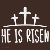 Easter He Is Risen Cross Religious Christian T-Shirt thumb 7