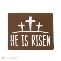 Easter He Is Risen Cross Religious Christian Mousepad thumb 0