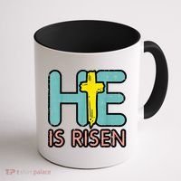 Easter HE Is Risen Jesus Resurrection Christian Coffee Mug thumb 1