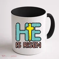 Easter HE Is Risen Jesus Resurrection Christian Coffee Mug thumb 1