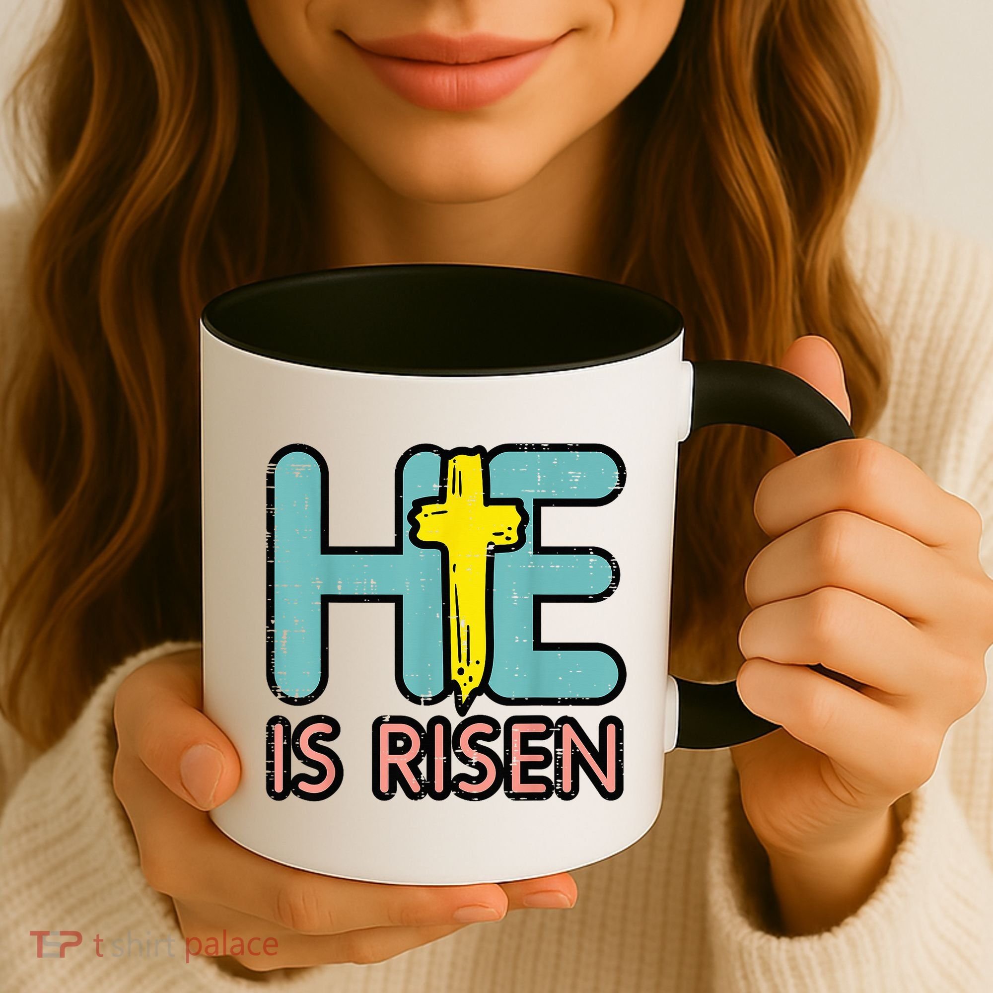 Easter HE Is Risen Jesus Resurrection Christian Coffee Mug