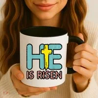 Easter HE Is Risen Jesus Resurrection Christian Coffee Mug thumb 3