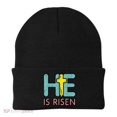 Easter HE Is Risen Jesus Resurrection Christian Beanie