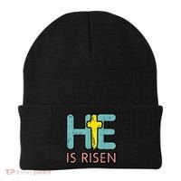 Easter HE Is Risen Jesus Resurrection Christian Beanie thumb 0