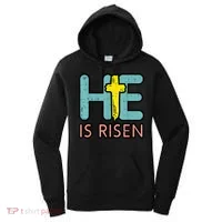 Easter HE Is Risen Jesus Resurrection Christian Women's Hoodie thumb 0