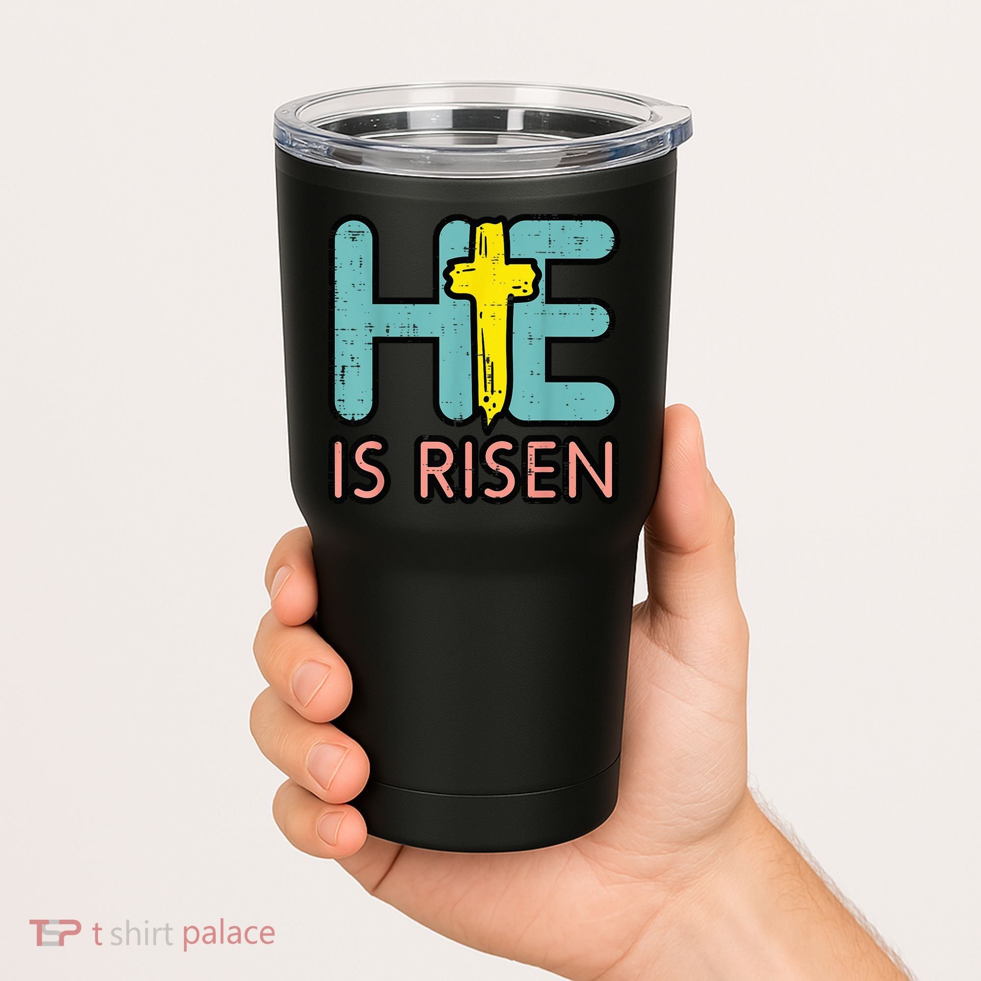 Easter HE Is Risen Jesus Resurrection Christian Tumbler