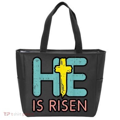 Easter HE Is Risen Jesus Resurrection Christian Tote Bag
