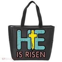 Easter HE Is Risen Jesus Resurrection Christian Tote Bag thumb 0