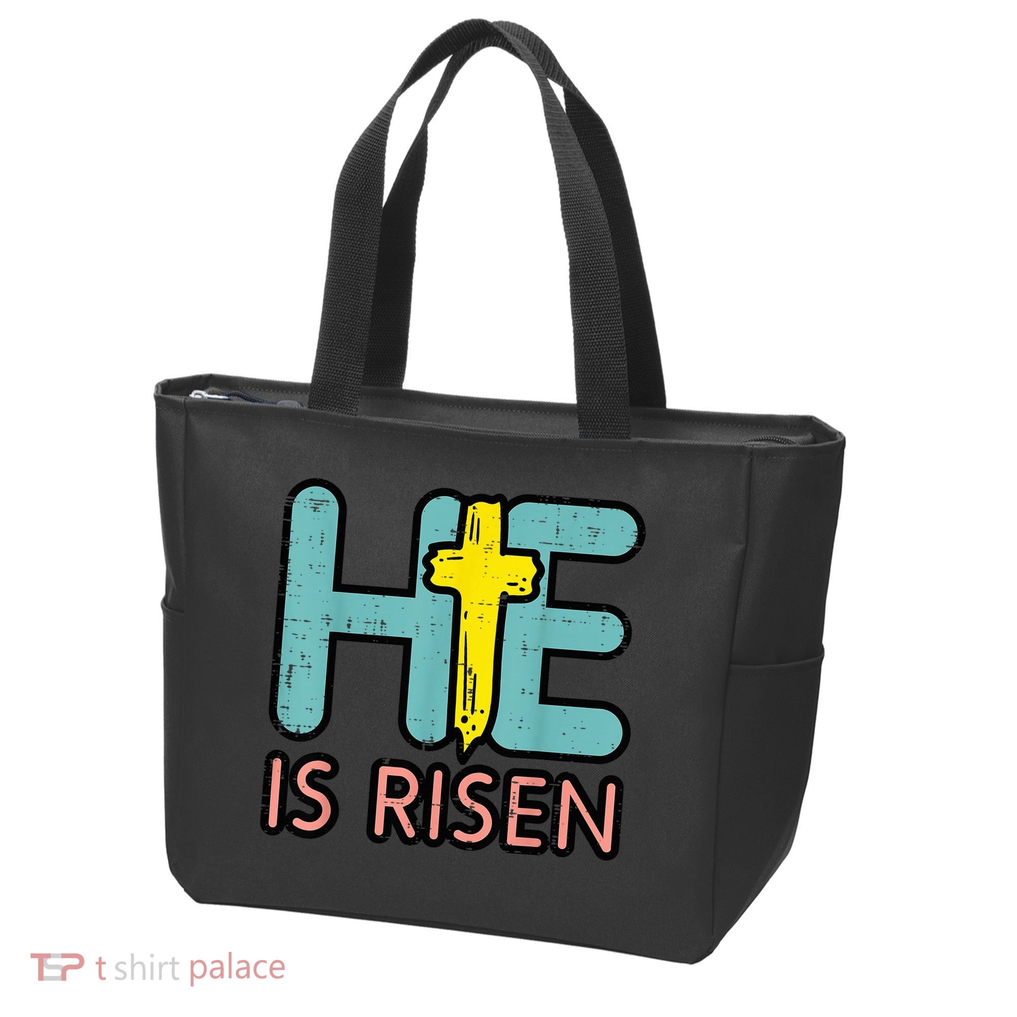 Easter HE Is Risen Jesus Resurrection Christian Tote Bag