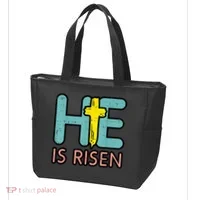 Easter HE Is Risen Jesus Resurrection Christian Tote Bag thumb 3