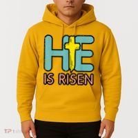 Easter HE Is Risen Jesus Resurrection Christian Hoodie thumb 2