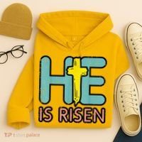 Easter HE Is Risen Jesus Resurrection Christian Hoodie thumb 4