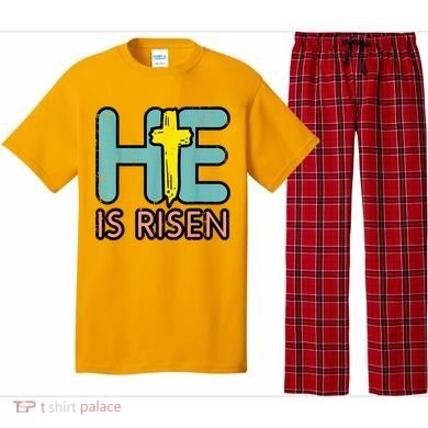 Easter HE Is Risen Jesus Resurrection Christian Pajama Set