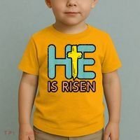 Easter HE Is Risen Jesus Resurrection Christian Toddler T-Shirt thumb 2