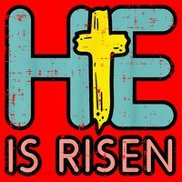 Easter HE Is Risen Jesus Resurrection Christian Santa Hat thumb 1