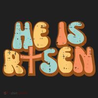 Easter He Is Risen Retro Resurrection Groovy Tumbler thumb 3