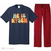 Easter He Is Risen Retro Resurrection Groovy Pajama Set thumb 0