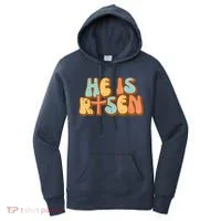 Easter He Is Risen Retro Resurrection Groovy Women's Hoodie thumb 0