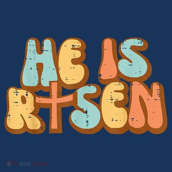 Easter He Is Risen Retro Resurrection Groovy Women's Hoodie