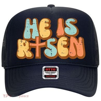 Easter He Is Risen Retro Resurrection Groovy Hat