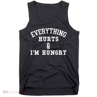 Everything Hurts & I'm Hungry Running Marathon Runner Tank Top thumb 0