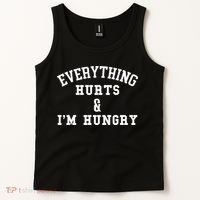 Everything Hurts & I'm Hungry Running Marathon Runner Tank Top thumb 2