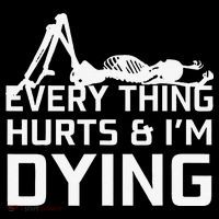 Everything Hurts & Im Dying Workout Funny Skeleton Women's Hoodie thumb 2