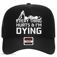 Everything Hurts & Im Dying Workout Funny Skeleton Hat thumb 0