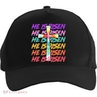 Easter He Is Risen Tie Dye Cross Five-Panel Snapback Cap thumb 0