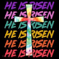 Easter He Is Risen Tie Dye Cross Coffee Mug thumb 5
