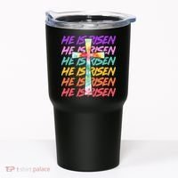 Easter He Is Risen Tie Dye Cross Tumbler thumb 0
