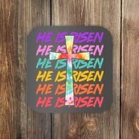 Easter He Is Risen Tie Dye Cross Coaster thumb 0