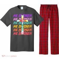 Easter He Is Risen Tie Dye Cross Pajama Set thumb 0